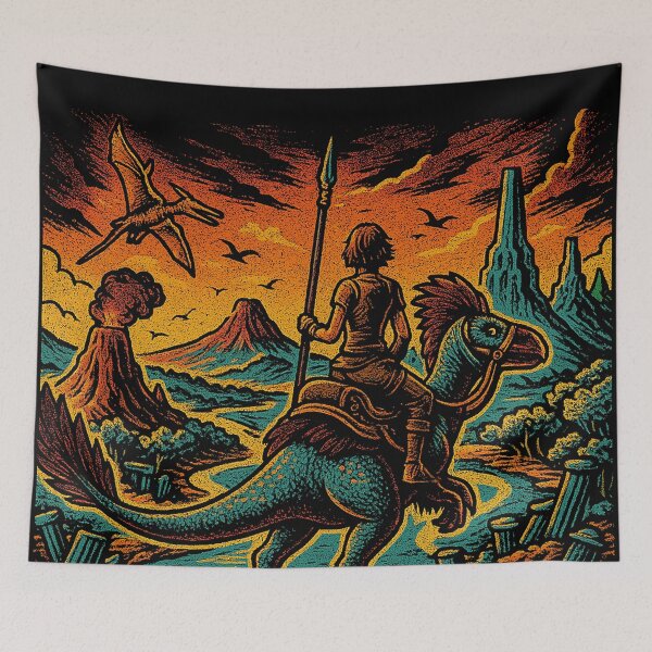 Item preview, Prehistoric Rider in Volcanic Lands designed and sold by zzz888.