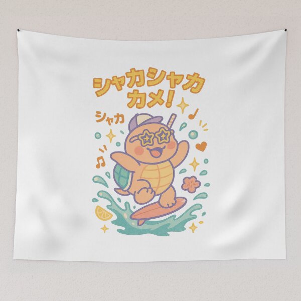 Item preview, Shaka Shaka Turtle – Japanese Funky Kawaii Design designed and sold by Oni  Zuka.