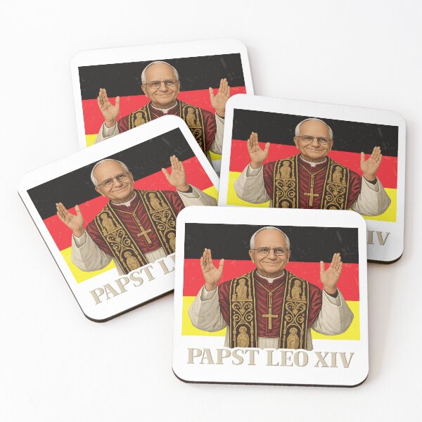 Artikelvorschau, Papst Leo XIV Deutschland Flagge Kardinal Robert Prevost Papst Leo 14 entworfen und verkauft von inkedtee.