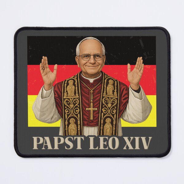 Artikelvorschau, Papst Leo XIV Deutschland Flagge Kardinal Robert Prevost Papst Leo 14 entworfen und verkauft von inkedtee.
