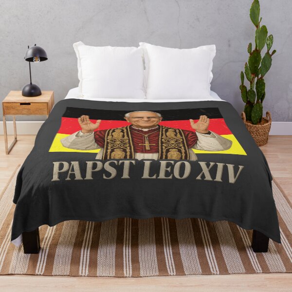 Artikelvorschau, Papst Leo XIV Deutschland Flagge Kardinal Robert Prevost Papst Leo 14 entworfen und verkauft von inkedtee.
