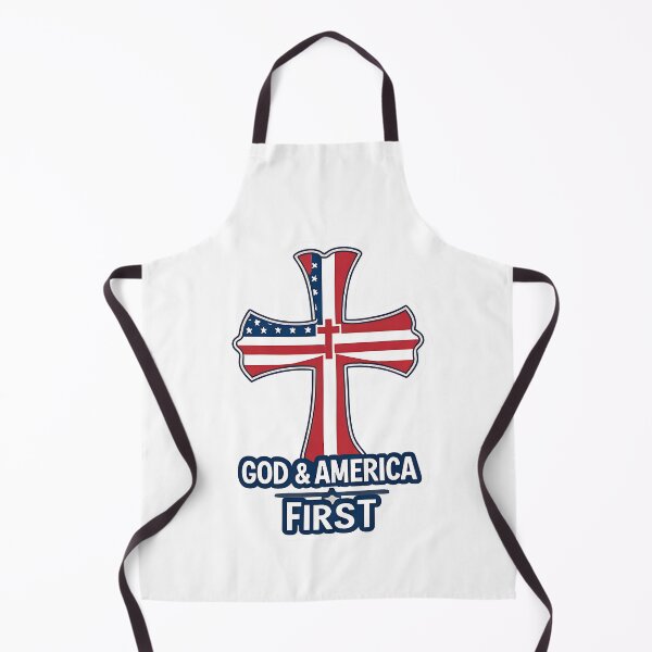 Item preview, God and America first Christian cross designed and sold by Antomiko Design Studio.