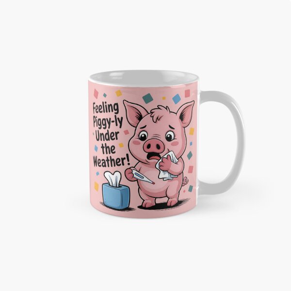 Item preview, When You're Feeling "Piggy-ly" Unwell Sore Throat designed and sold by SurrealArtSzysz.