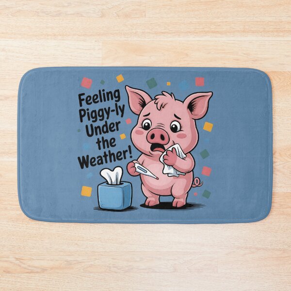 Item preview, When You're Feeling "Piggy-ly" Unwell Sore Throat designed and sold by SurrealArtSzysz.