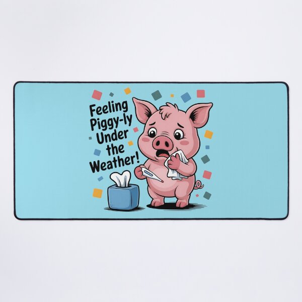 Item preview, When You're Feeling "Piggy-ly" Unwell Sore Throat designed and sold by SurrealArtSzysz.