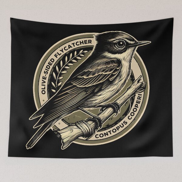 Item preview, Olive-sided Flycatcher designed and sold by theAVIARY7.