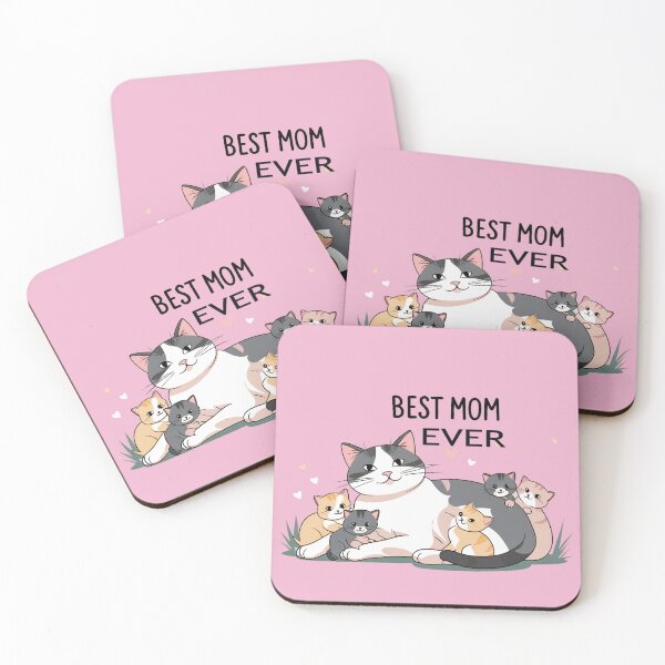 Item preview, mothers day best mama ever cute mama cat designed and sold by  Mudikeys.