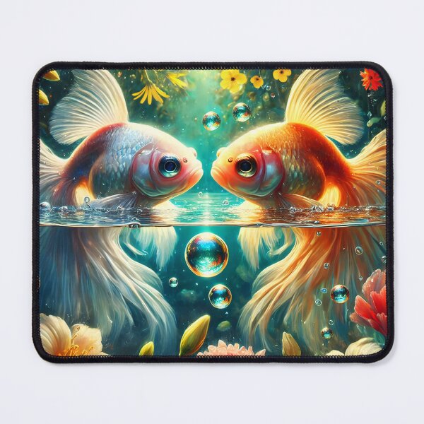 Item preview, Heart of the Water – Two Fishes in Love designed and sold by EmeraldeaArt.