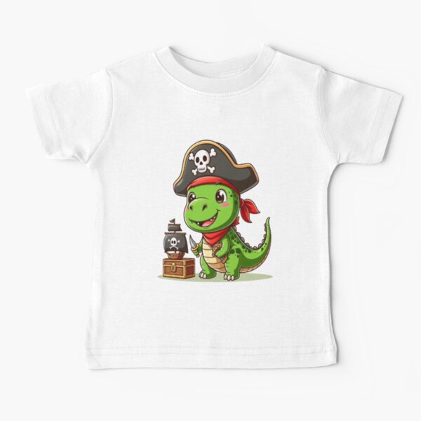 Item preview, Cute Dinosaur pirate designed and sold by HippoMonster.