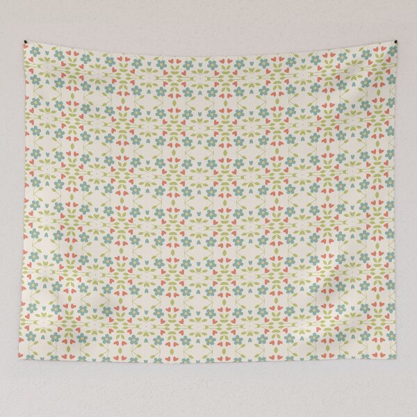Item preview, colorful floral abstract seamless repeat pattern designed and sold by Abrahamjrnd.