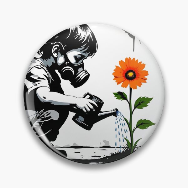 Artikelvorschau, Hoffnung in einem Ödland – Leben nähren – Banksy inspiriert entworfen und verkauft von Art_By_Sam.