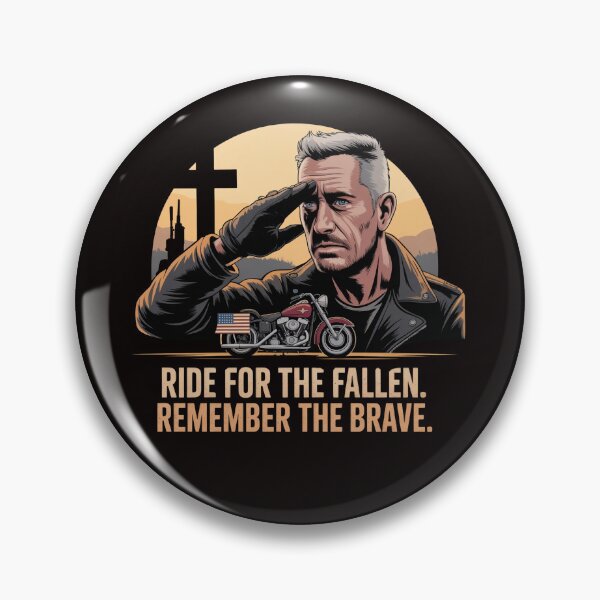 Artikelvorschau, Ride for the Fallen Memorial Day Shirt – Patriotisches T-Shirt für Motorrad-Veteranen entworfen und verkauft von Slavicsoul.