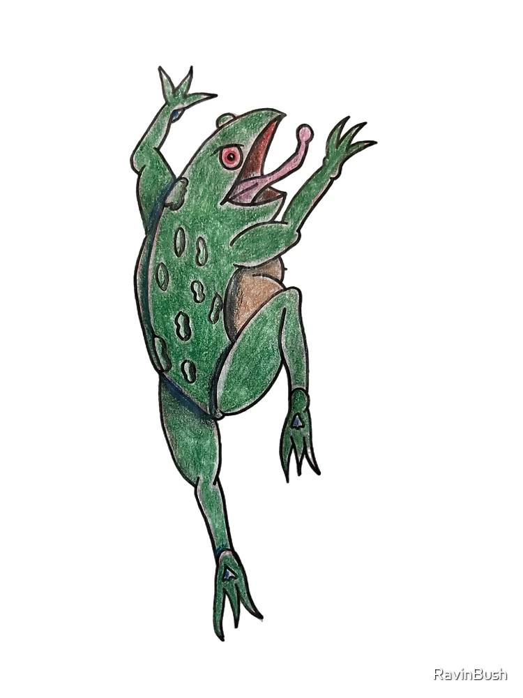 Thumbnail 2 of 2, Postcard, Frog By RavinBush designed and sold by RavinBush.