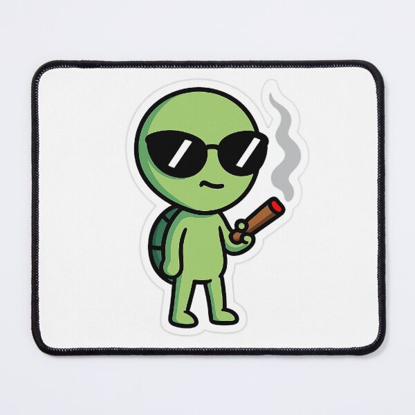 Item preview, Cool Turtle with Cigar | Chill Stoner Cartoon Sticker designed and sold by Ironzoulz.
