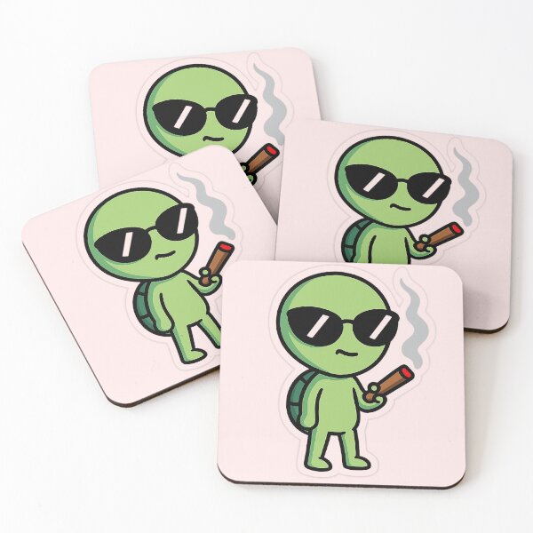 Item preview, Cool Turtle with Cigar | Chill Stoner Cartoon Sticker designed and sold by Ironzoulz.