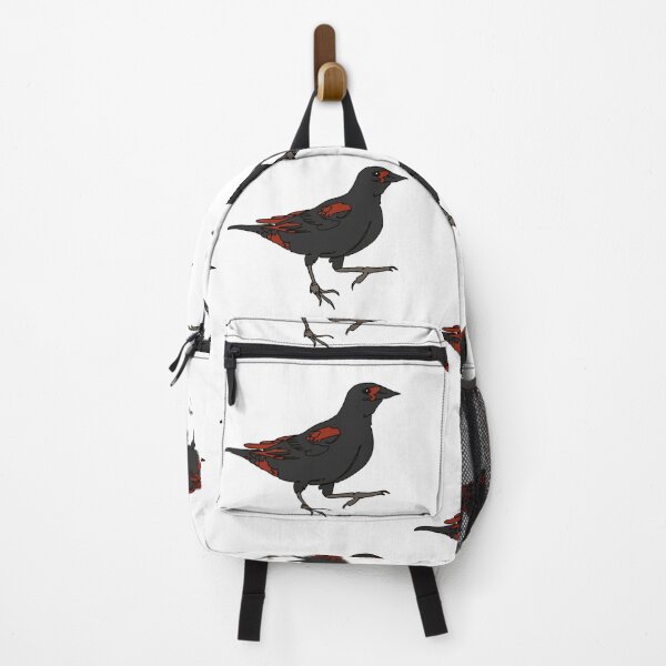 Item preview, Red wing black bird line drawing designed and sold by Ashley’sAnimalz.