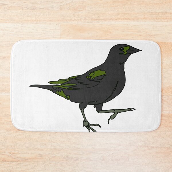 Item preview, Red wing black bird line drawing designed and sold by Ashley’sAnimalz.