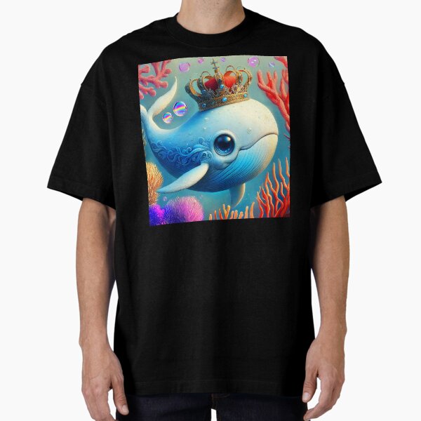 Item preview, Whale King Among Coral Reefs – Digital Art designed and sold by EmeraldeaArt.