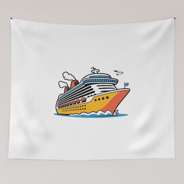 Item preview, cruise ship and seagull, designed and sold by jkrphoto.