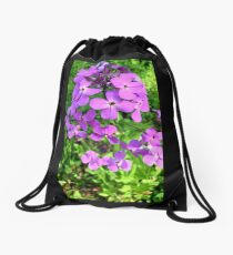Playful Purple Drawstring Bag