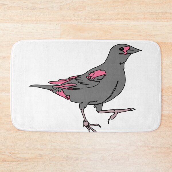 Item preview, Red wing black bird line drawing designed and sold by Ashley’sAnimalz.
