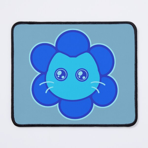 Item preview, Kawaii Blue Flower Cat designed and sold by Xiaolan's Art.