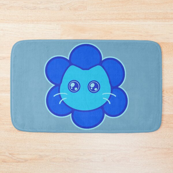 Item preview, Kawaii Blue Flower Cat designed and sold by Xiaolan's Art.