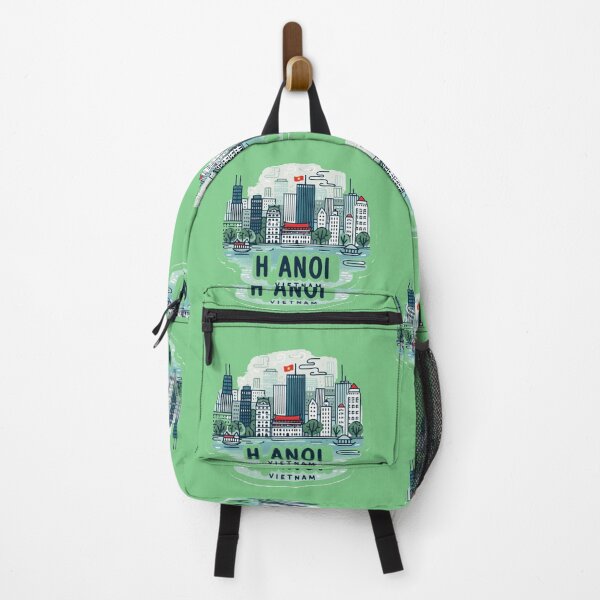 Item preview, Hanoi , Vietnam Minimalist Watercolor Cityscape Sticker, designed and sold by PaintMeWorld.