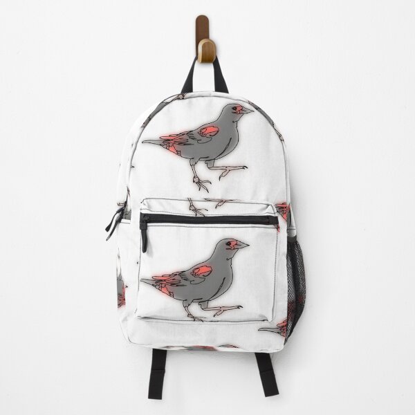 Item preview, Red wing black bird line drawing designed and sold by Ashley’sAnimalz.