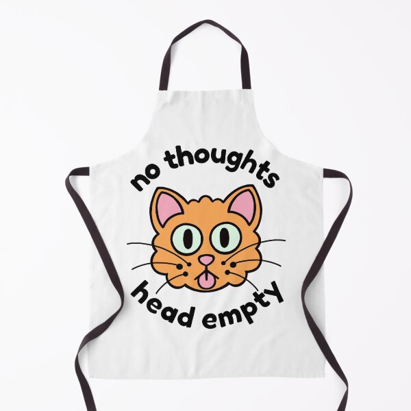 Item preview, No Thoughts Head Empty - Orange Cat Edition designed and sold by SarcasticWords.