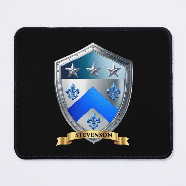 Item preview, Stevenson Heraldic Shield Pure Precision in Blue and Steel designed and sold by Highlandkings.