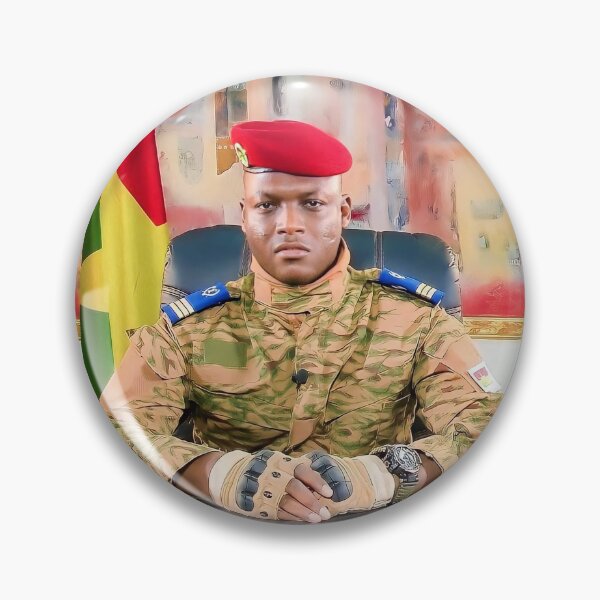 Item preview, Captain Ibrahim Traore, Burkina Faso President, Western Africa designed and sold by ArtistrySky.