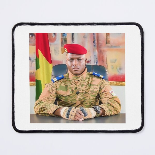 Item preview, Captain Ibrahim Traore, Burkina Faso President, Western Africa designed and sold by ArtistrySky.