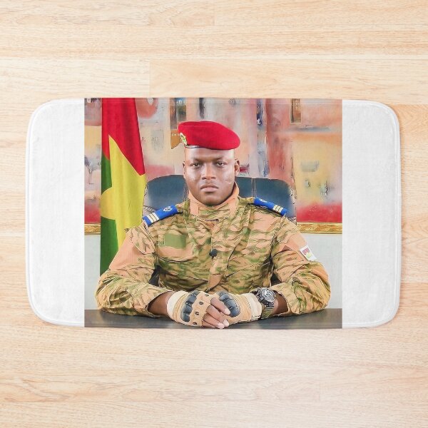Item preview, Captain Ibrahim Traore, Burkina Faso President, Western Africa designed and sold by ArtistrySky.