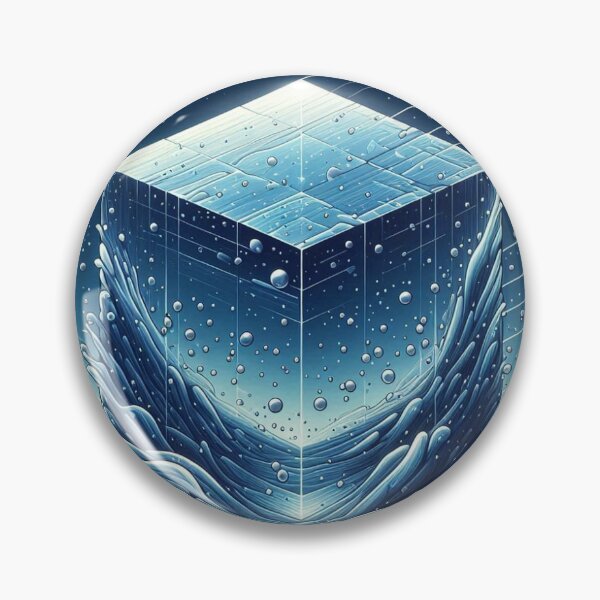 Item preview, Water Cube – Balance, Fluidity and Purity in Geometric Shape ?✨ designed and sold by thomashummelgen.