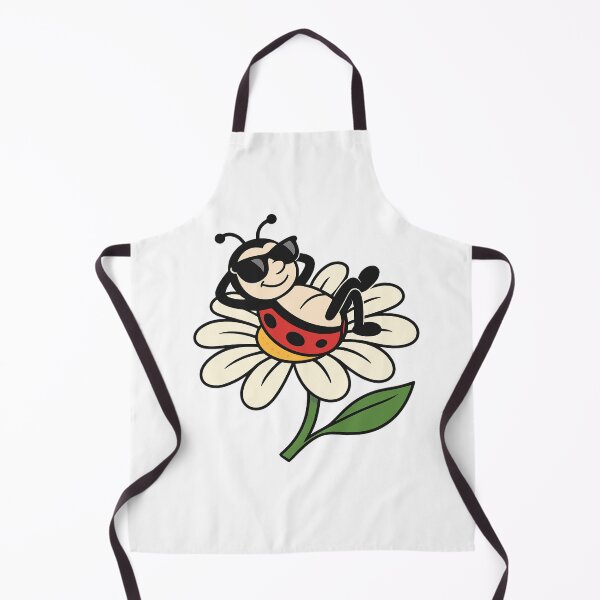 Item preview, Ladybug in Sunglasses – Relaxing on a Daisy designed and sold by Timeless Wanderer.