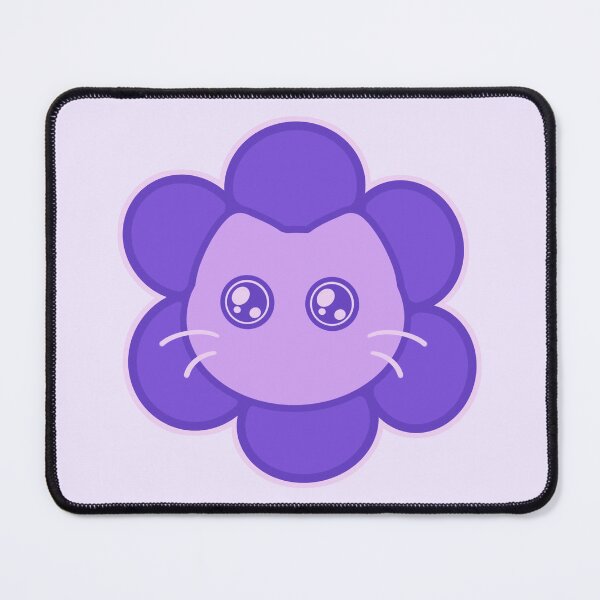 Item preview, Kawaii Purple Flower Cat designed and sold by Xiaolan's Art.