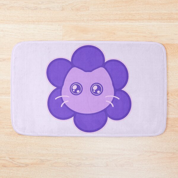 Item preview, Kawaii Purple Flower Cat designed and sold by Xiaolan's Art.