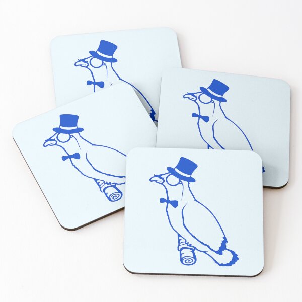 Item preview, Sir bird top hat monocle glasses rich gentleman designed and sold by shirt-o-mat.