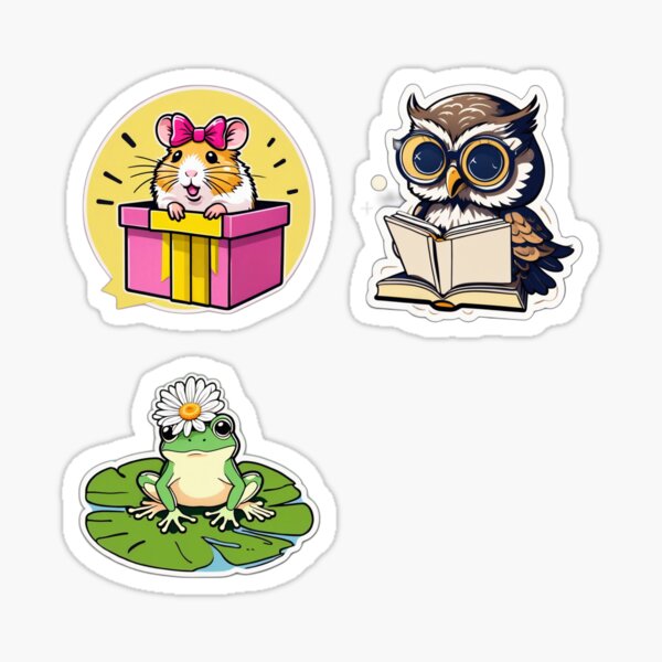 Item preview, Pastel Pet Parade – Stickers Full of Charm & Color designed and sold by Trendies-Sticky.
