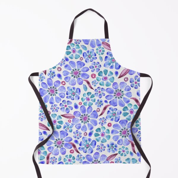 Item preview, Gerbera Daisy - Blue and Plum designed and sold by EnergyThreadsCW.