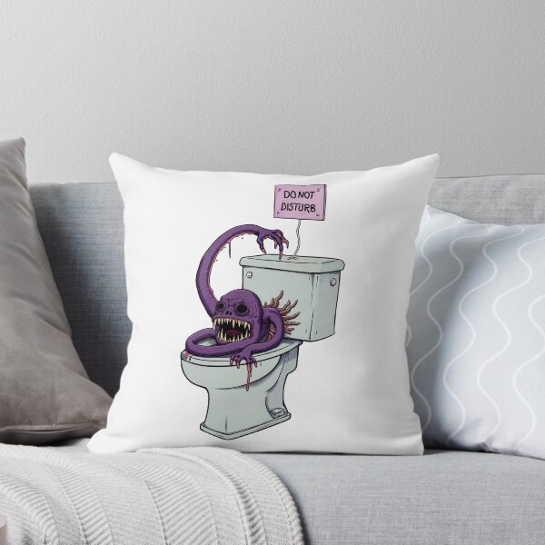 Item preview, Beware the Toilet Monster – He’s Busy and Not in the Mood for Visitors! designed and sold by DopeVibeStuff.