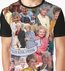 goldene Mädchen Grafik T-Shirt