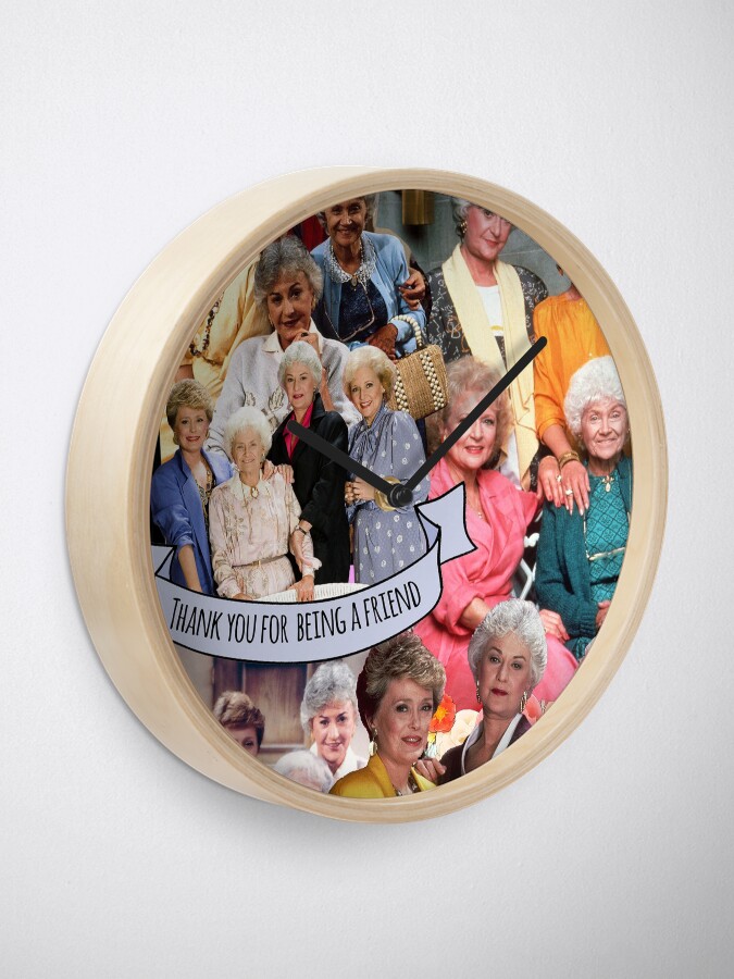 Alternate view of golden girls Clock