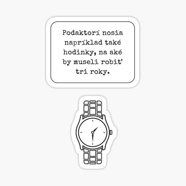 Hodinky (Samolepka) Sticker