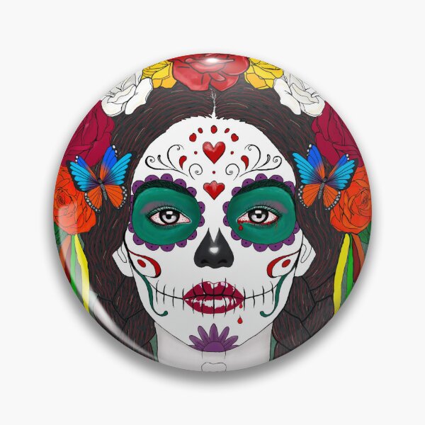Item preview, Mexican sugar skull girl designed and sold by Heike Richter.