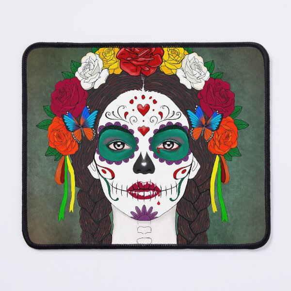 Item preview, Mexican sugar skull girl designed and sold by Heike Richter.