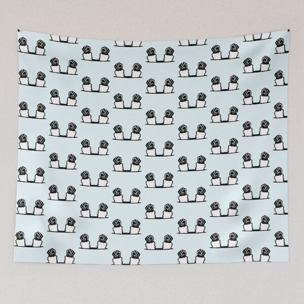 Item preview, Llama fists up monkey rebellion floor hole ground designed and sold by shirt-o-mat.