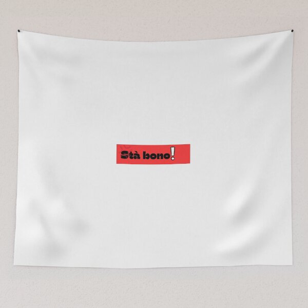 Item preview, Adesivo con tipica frase romana, che sta a significare: stai buono. Sticker with a typical Roman phrase, which means: be good. designed and sold by NolumaShop.