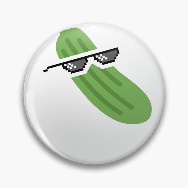 Item preview, Cool Pickle with Sunglasses – Funny Kawaii Sticker Design designed and sold by Blueprint&co.